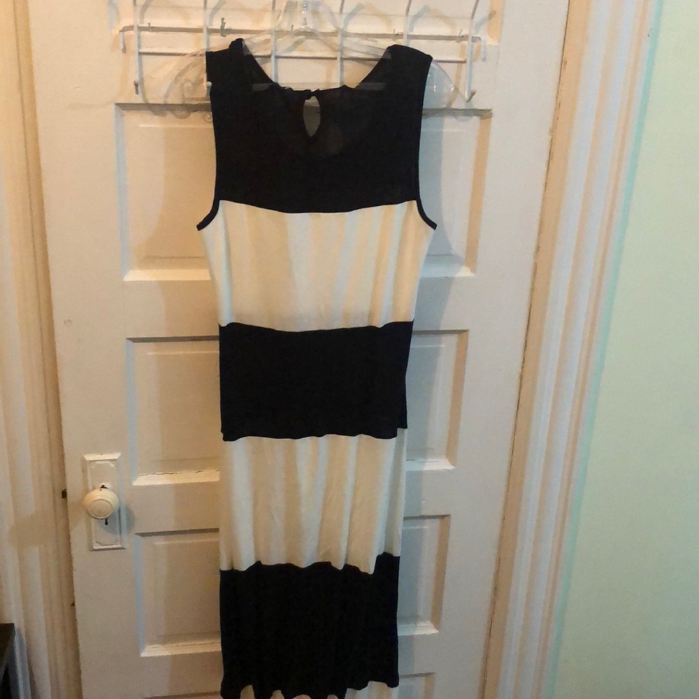 Black and White Maxi Dress